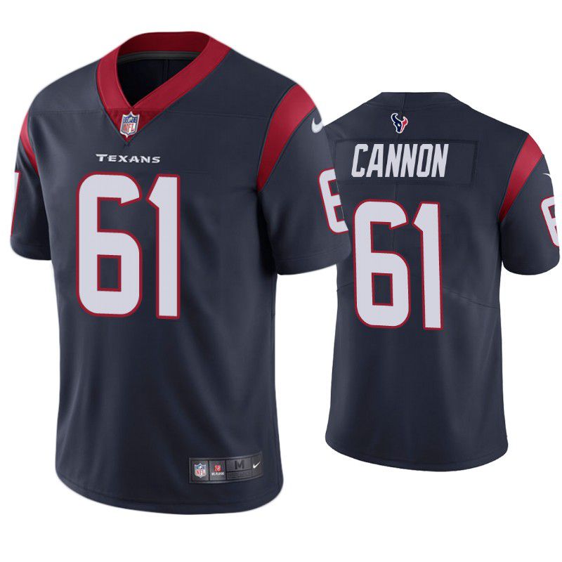 Men Houston Texans #61 Marcus Cannon Nike Navy Limited NFL Jersey->houston texans->NFL Jersey